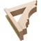 Ekena Millwork 5 1/2-in W x 20-in D x 20-in H Balboa Trad Rough Cedar Woodgrain TimberThane Outlooker, Primed Tan OUTUR055X20X20BOA04RCPR - alternate 2